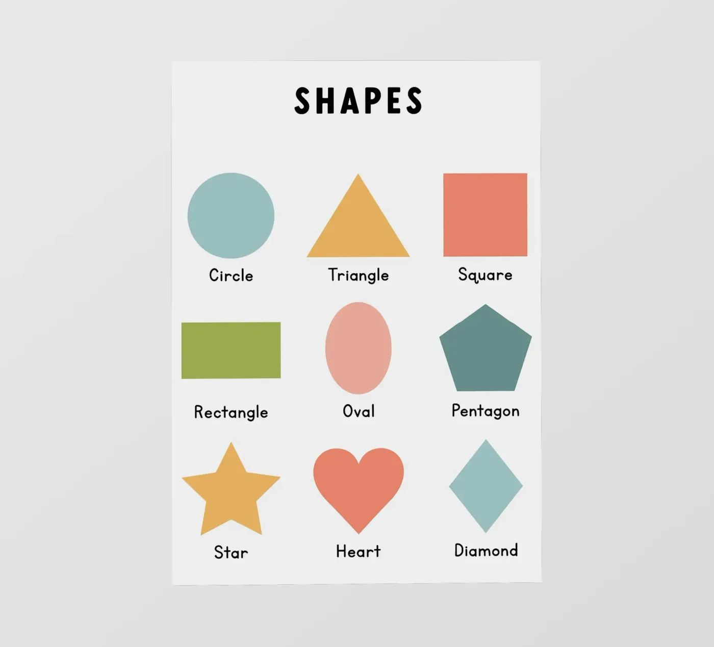 Basic Shapes Chart papier peint photo de bazi