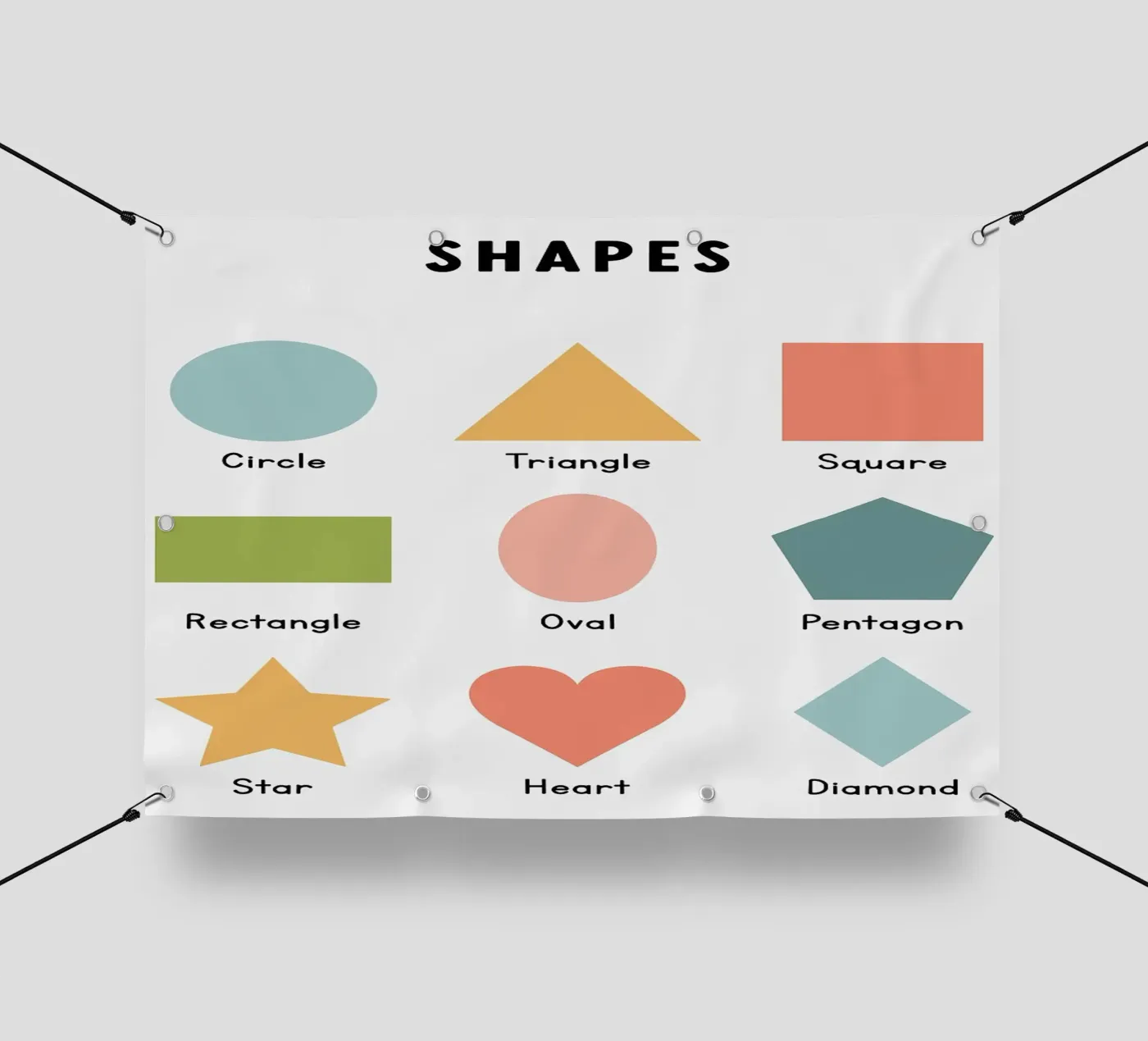 Basic Shapes Chart bâche pvc de bazi