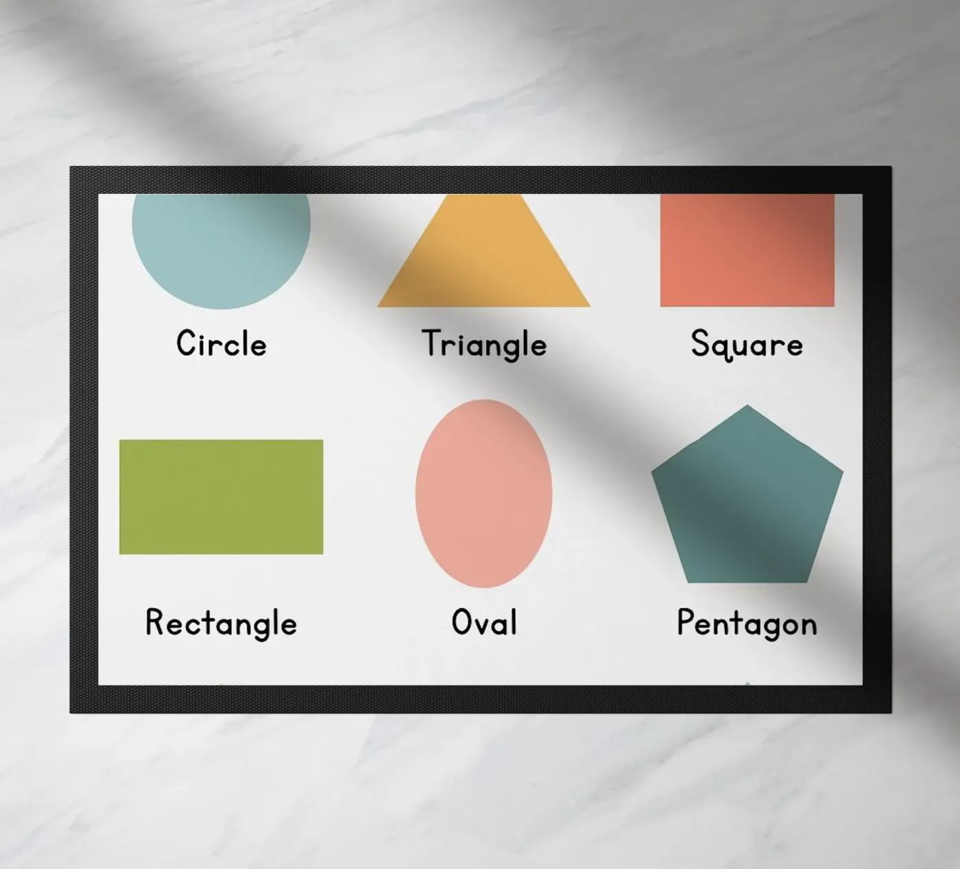 Basic Shapes Chart paillasson de bazi