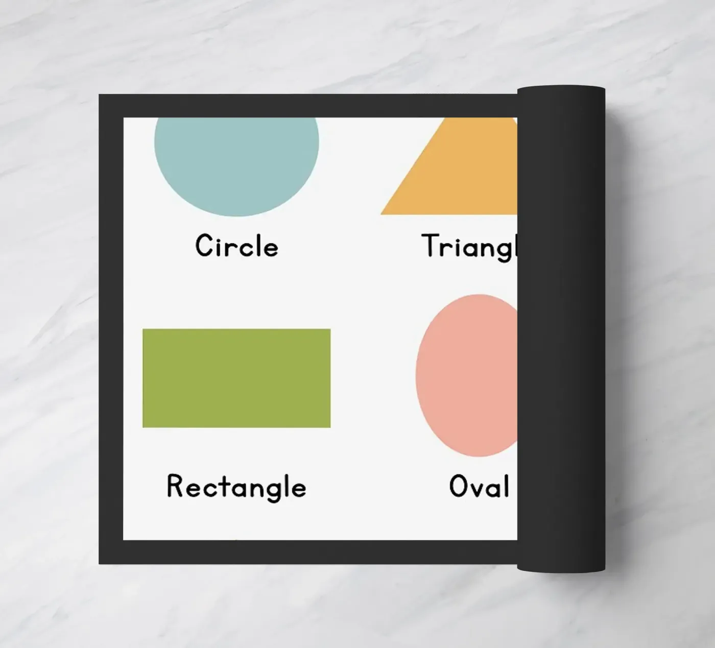 Basic Shapes Chart doormat by bazi