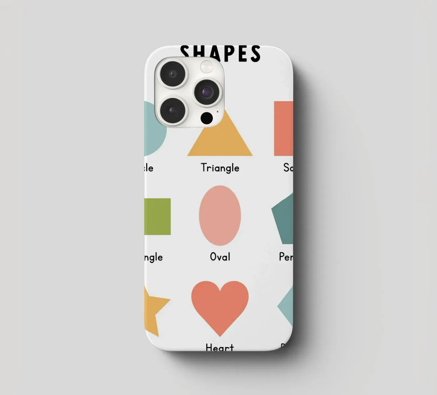 Basic Shapes Chart iphone case by bazi