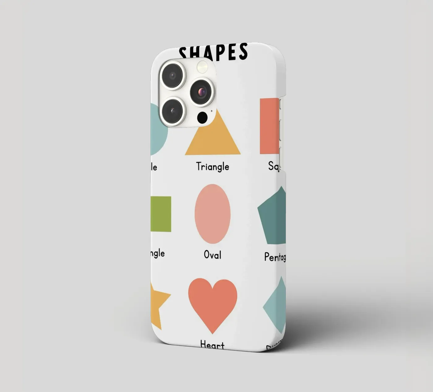 Basic Shapes Chart iphone case by bazi