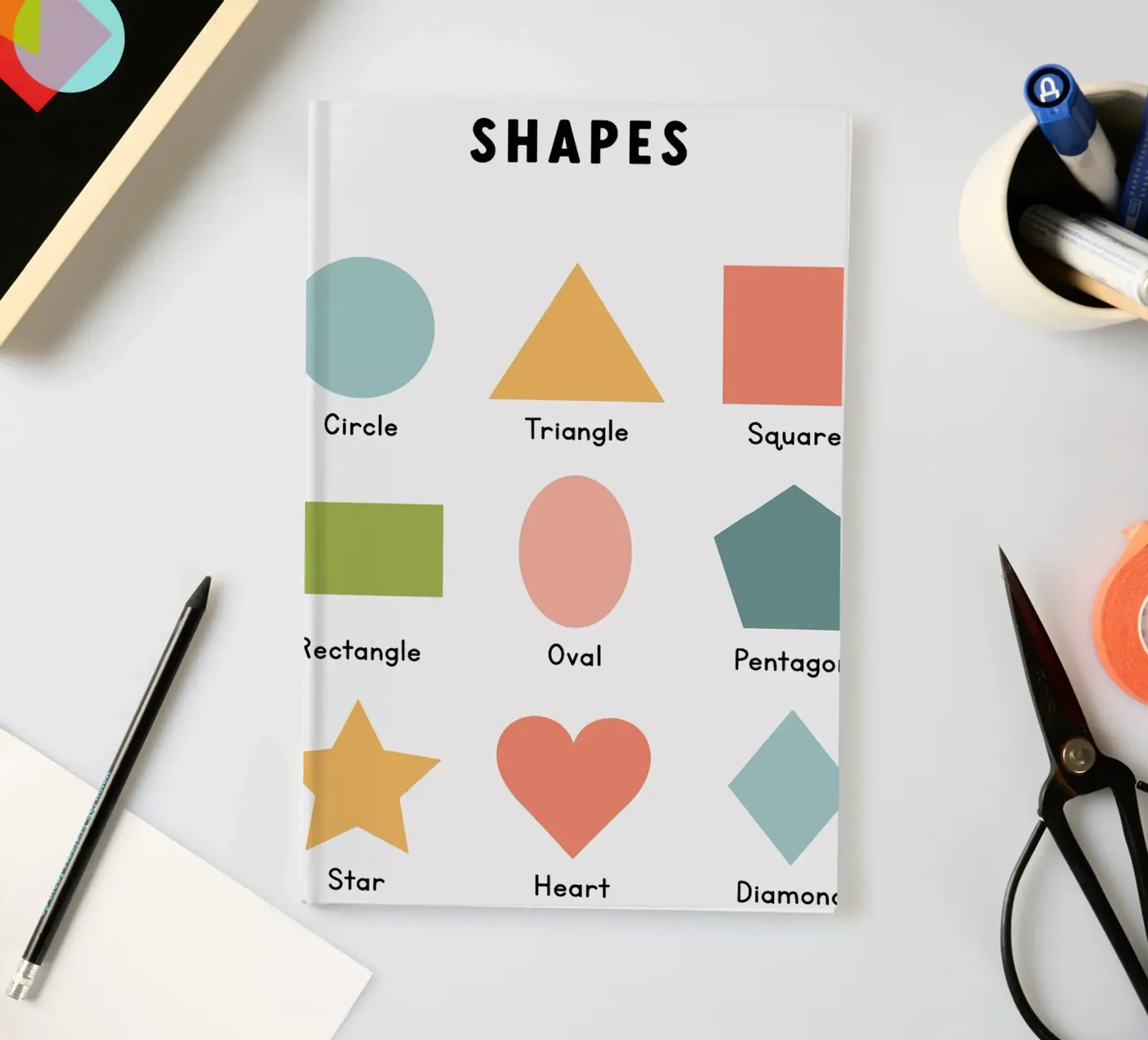 Basic Shapes Chart quaderno da bazi