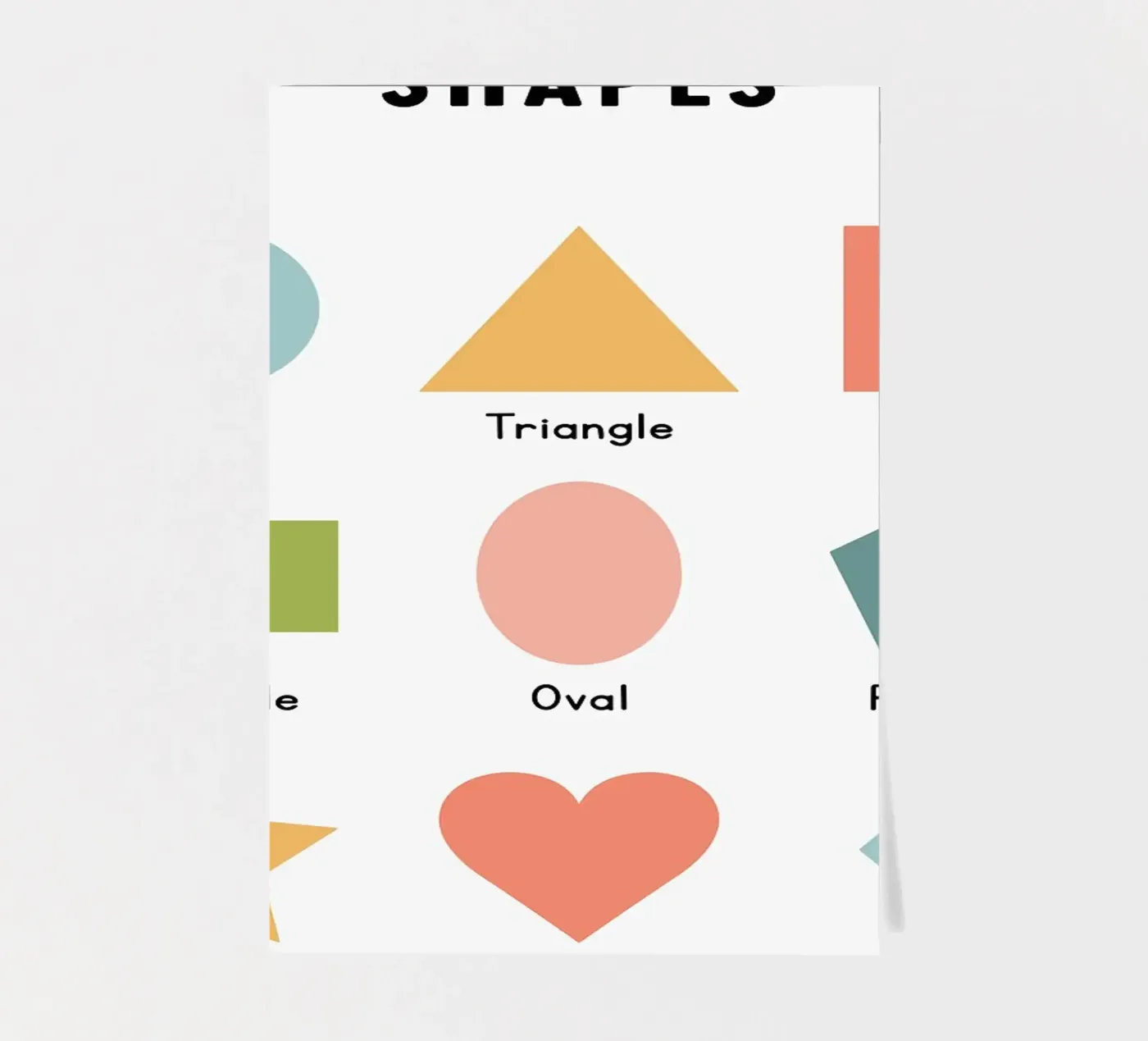 Basic Shapes Chart sticker sheet by bazi