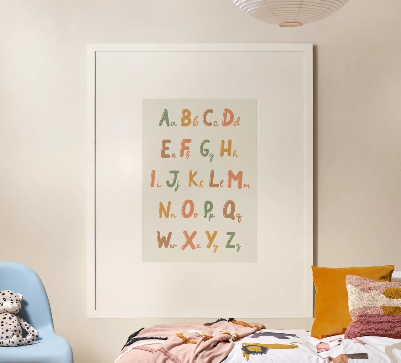 Alphabet Chart with Colorful Letters hahnemühle by bazi
