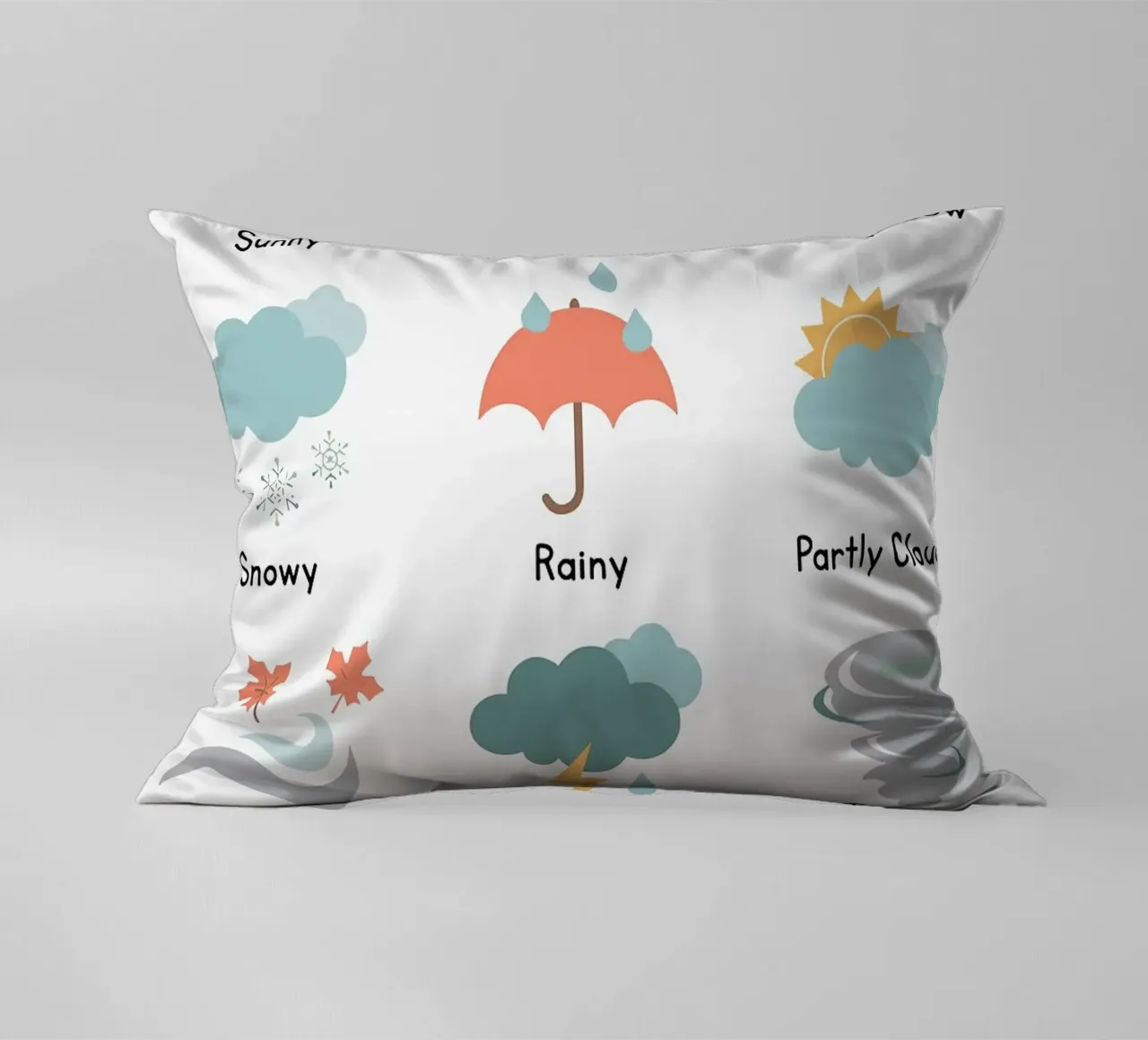 Grafico delle icone meteo cuscino da bazi