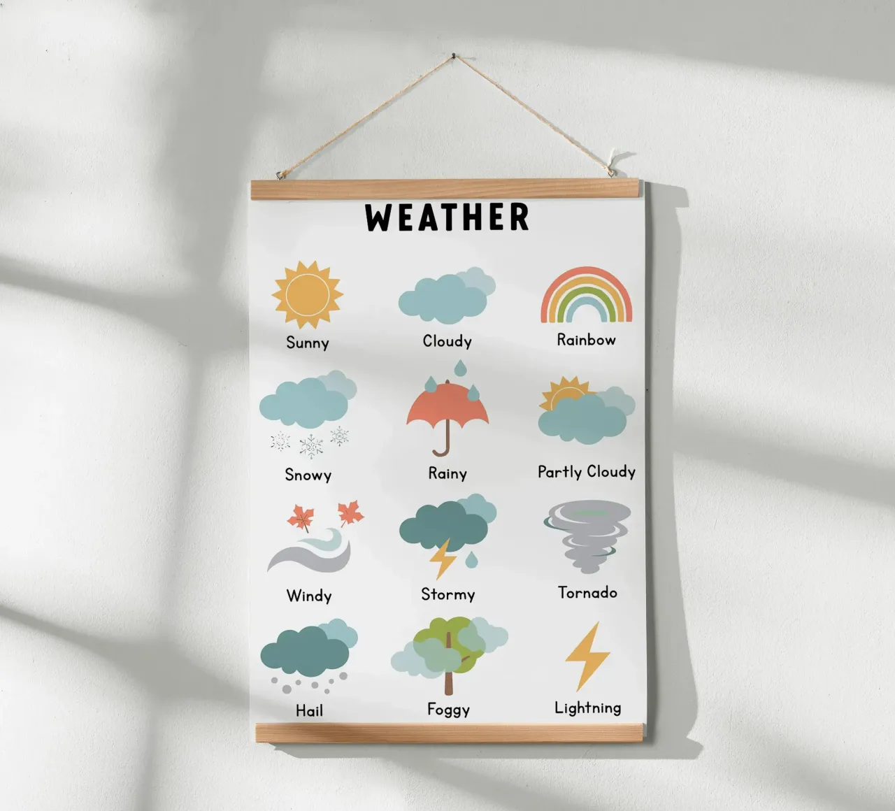Grafico delle icone meteo carta hahnemühle da bazi
