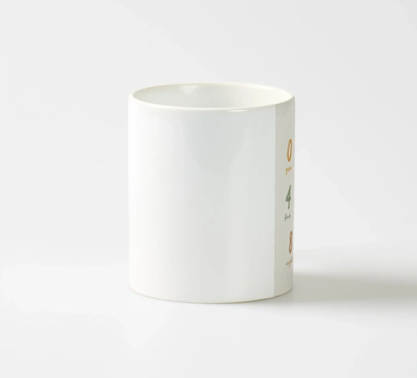 Numbers ceramic mug by bazi