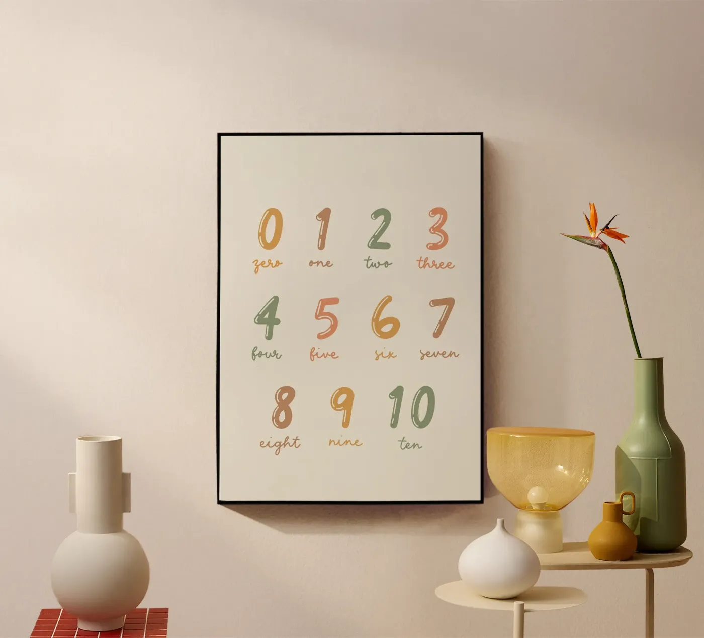 Numbers Acryl-Glas von bazi