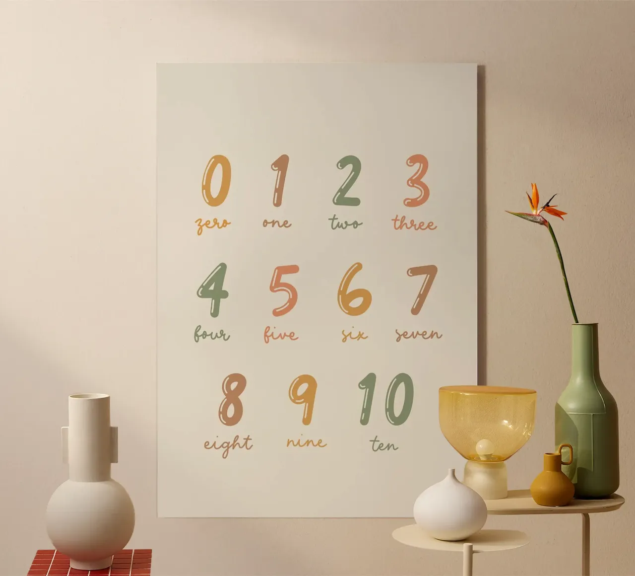 Numeri plexiglass da bazi