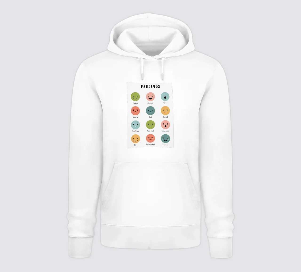 Grafico delle emozioni felpa con cappuccio da bazi