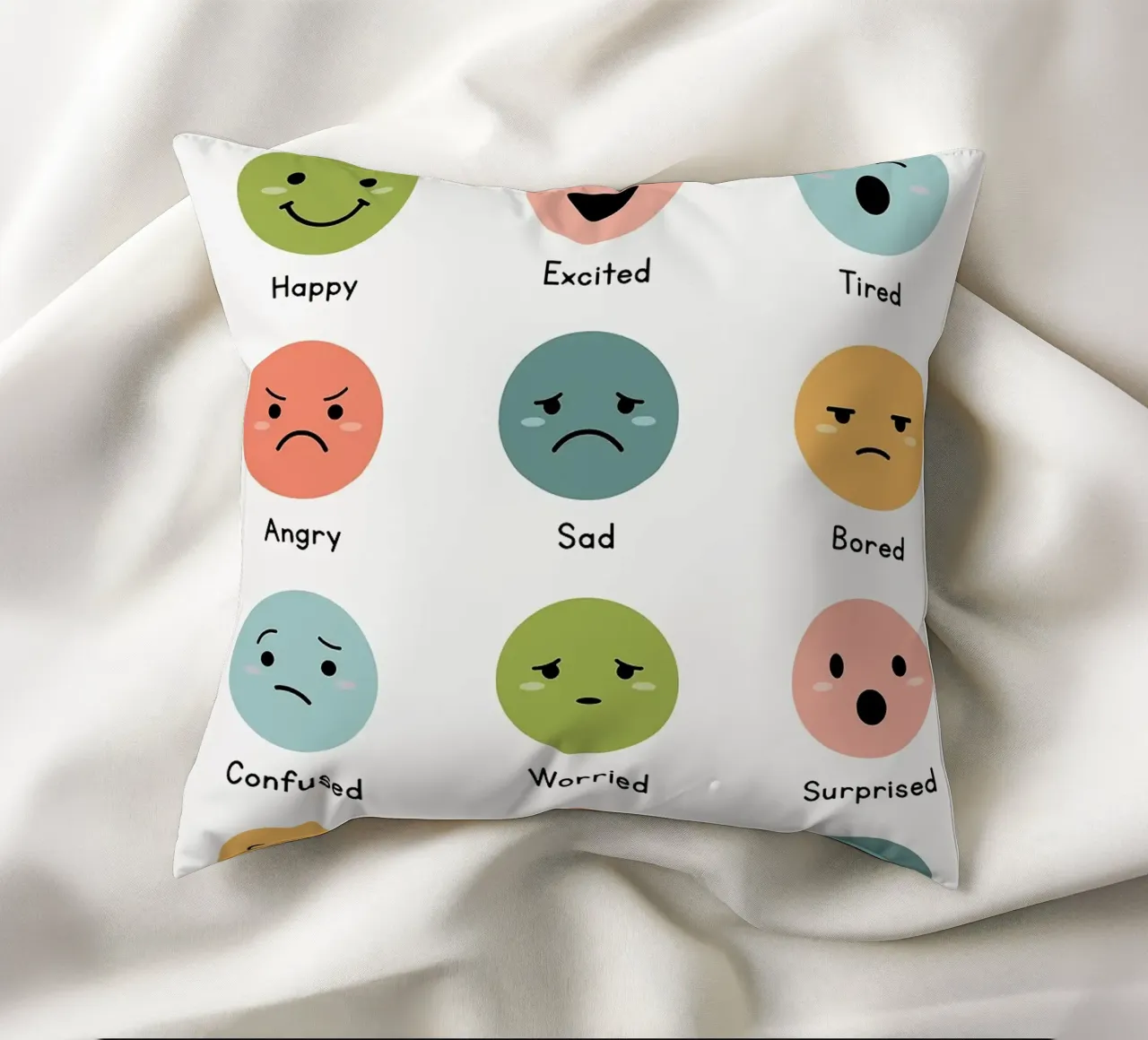 Grafico delle emozioni cuscino da bazi