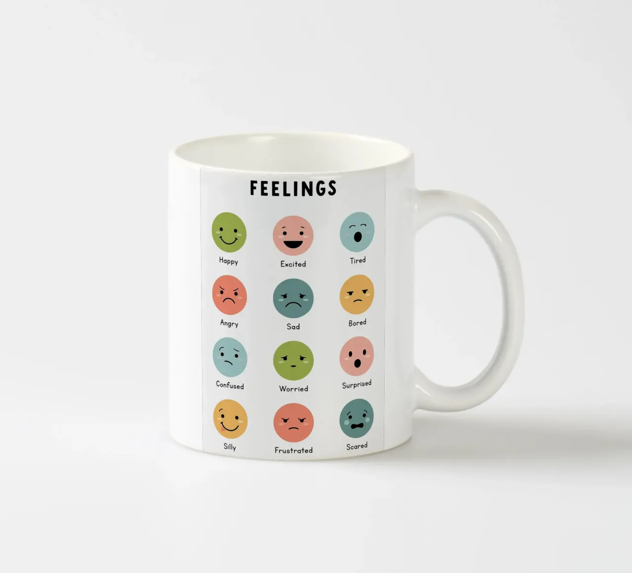 Grafico delle emozioni tazza in ceramica da bazi