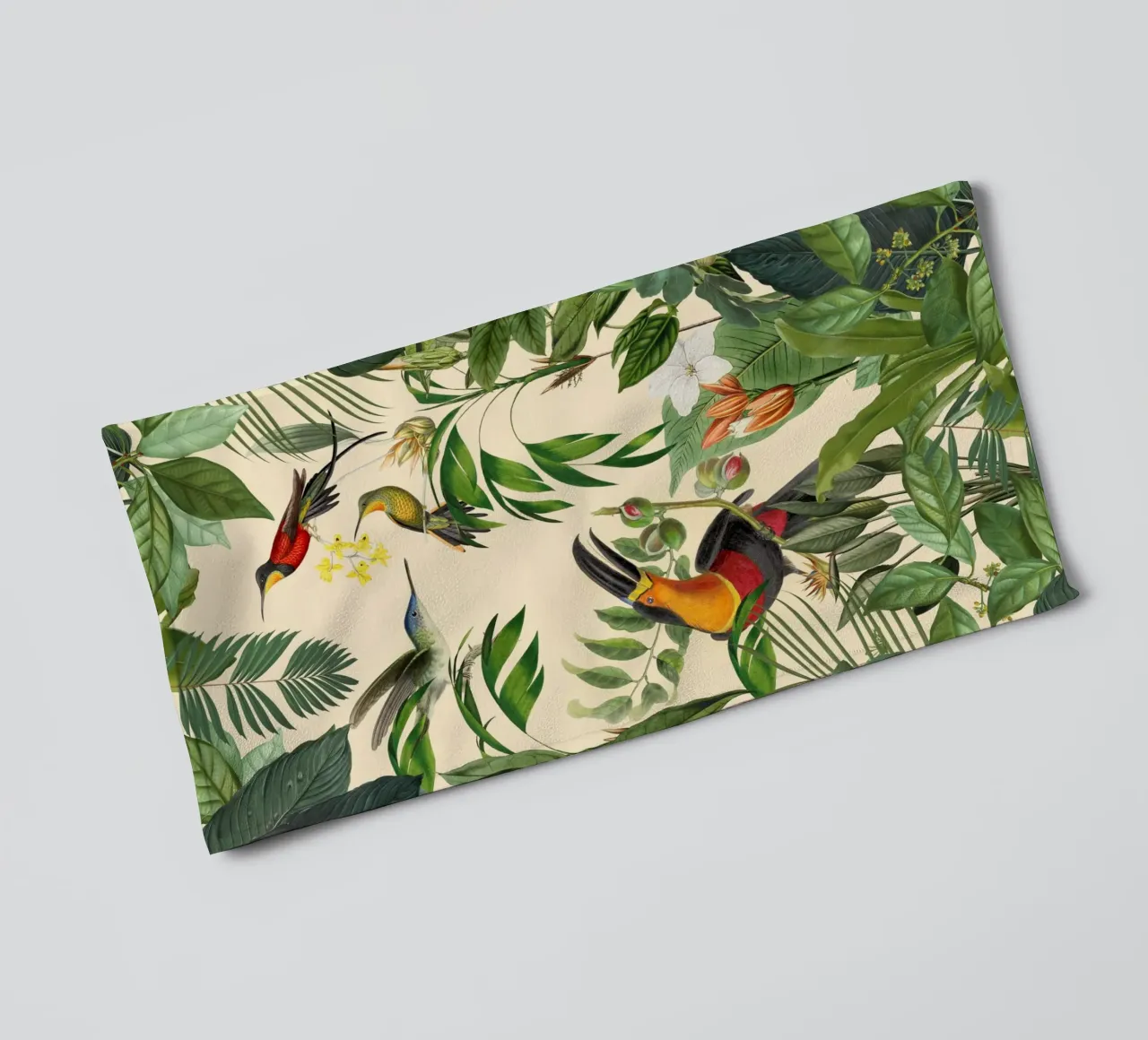 Toucans And Hummingbirds Paradise towel by Andrea Haase Vintage World