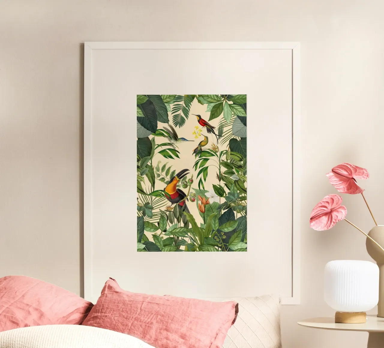 Toucans And Hummingbirds Paradise hahnemühle by Andrea Haase Vintage World