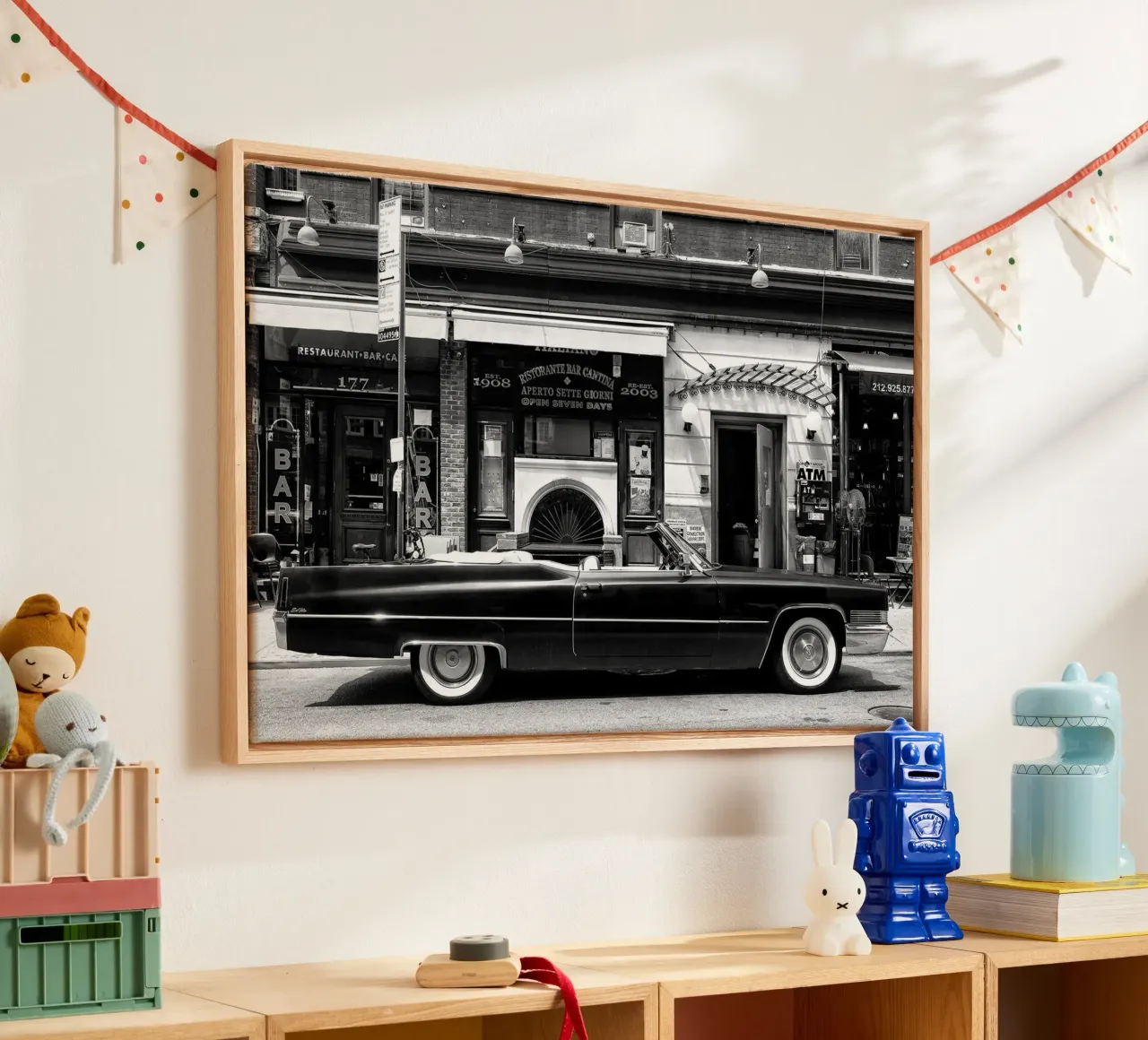 Manhattan nera - Cadillac nera tela da Brant Varner