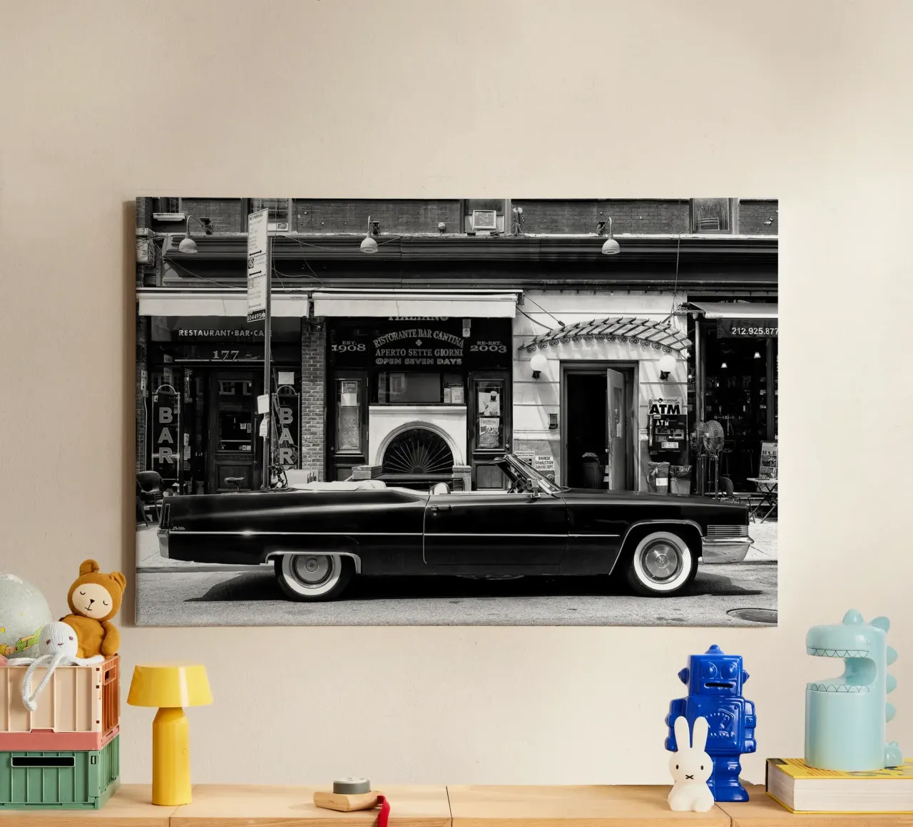 Manhattan nera - Cadillac nera tela da Brant Varner
