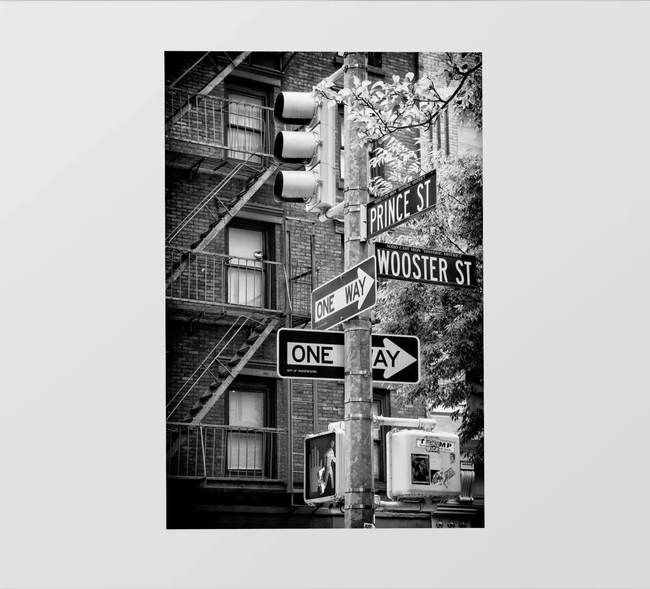 Manhattan nera - Prince Street pellicola backlit da Brant Varner