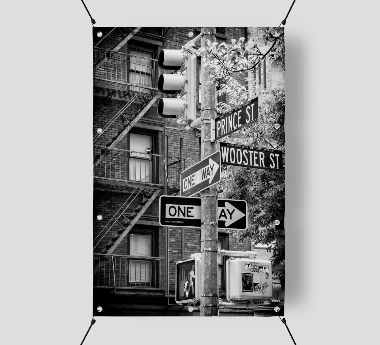 Manhattan nera - Prince Street telo in pvc da Brant Varner