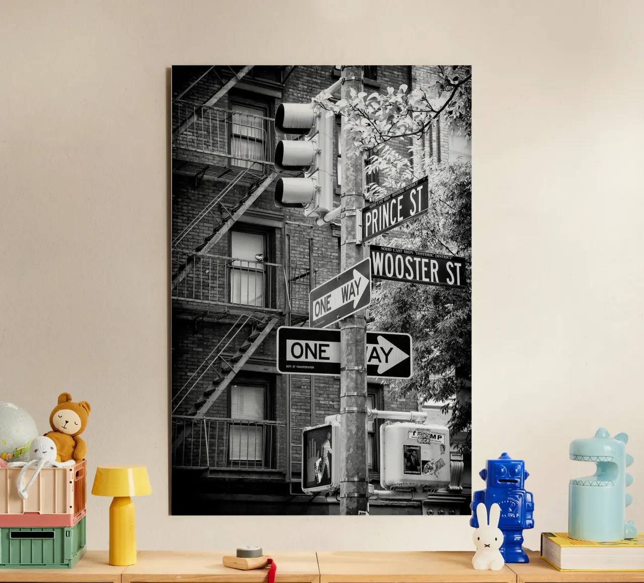 Manhattan nera - Prince Street alluminio dibond da Brant Varner