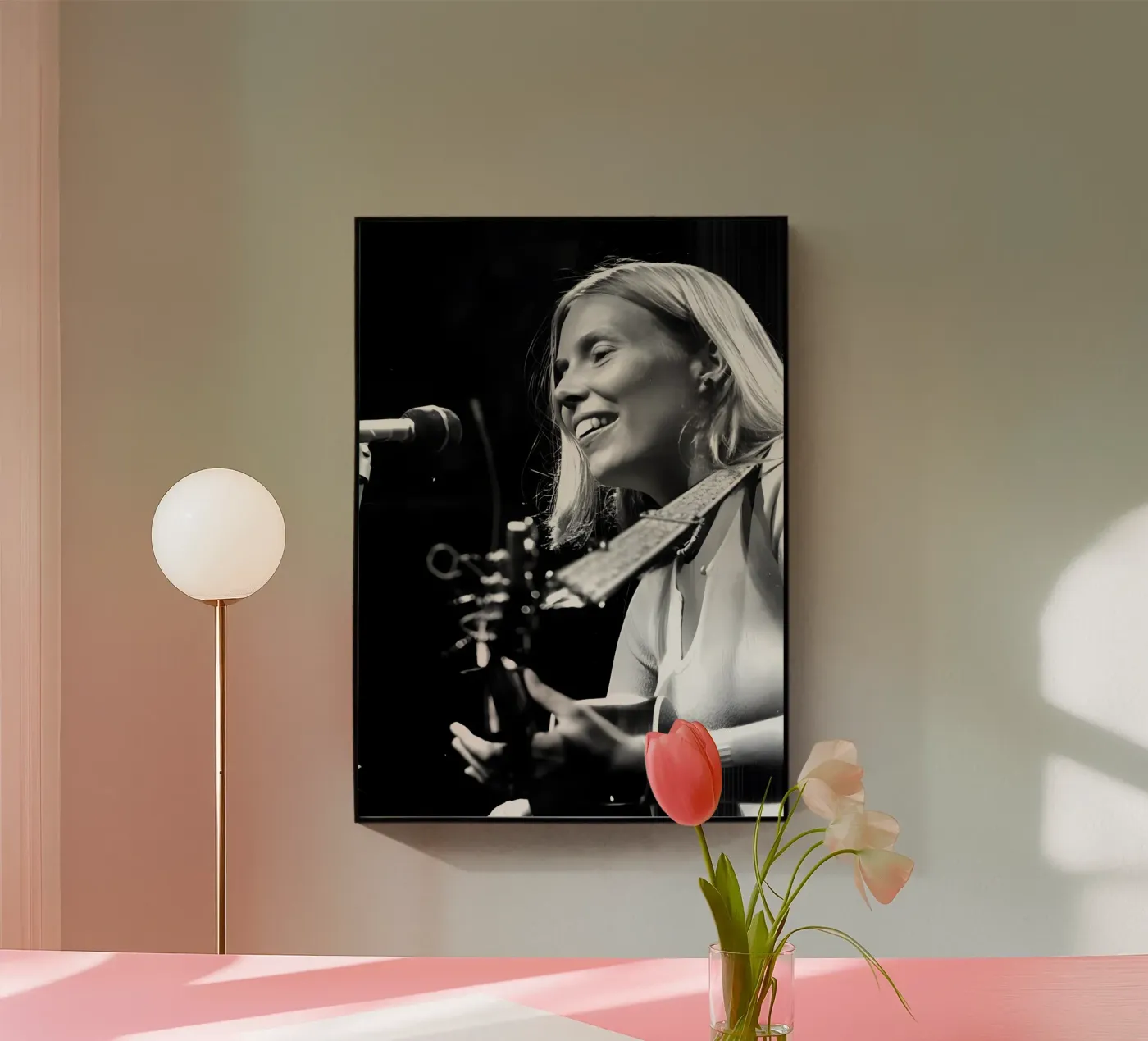 Joni Mitchell Acryl-Glas von Digital Street art