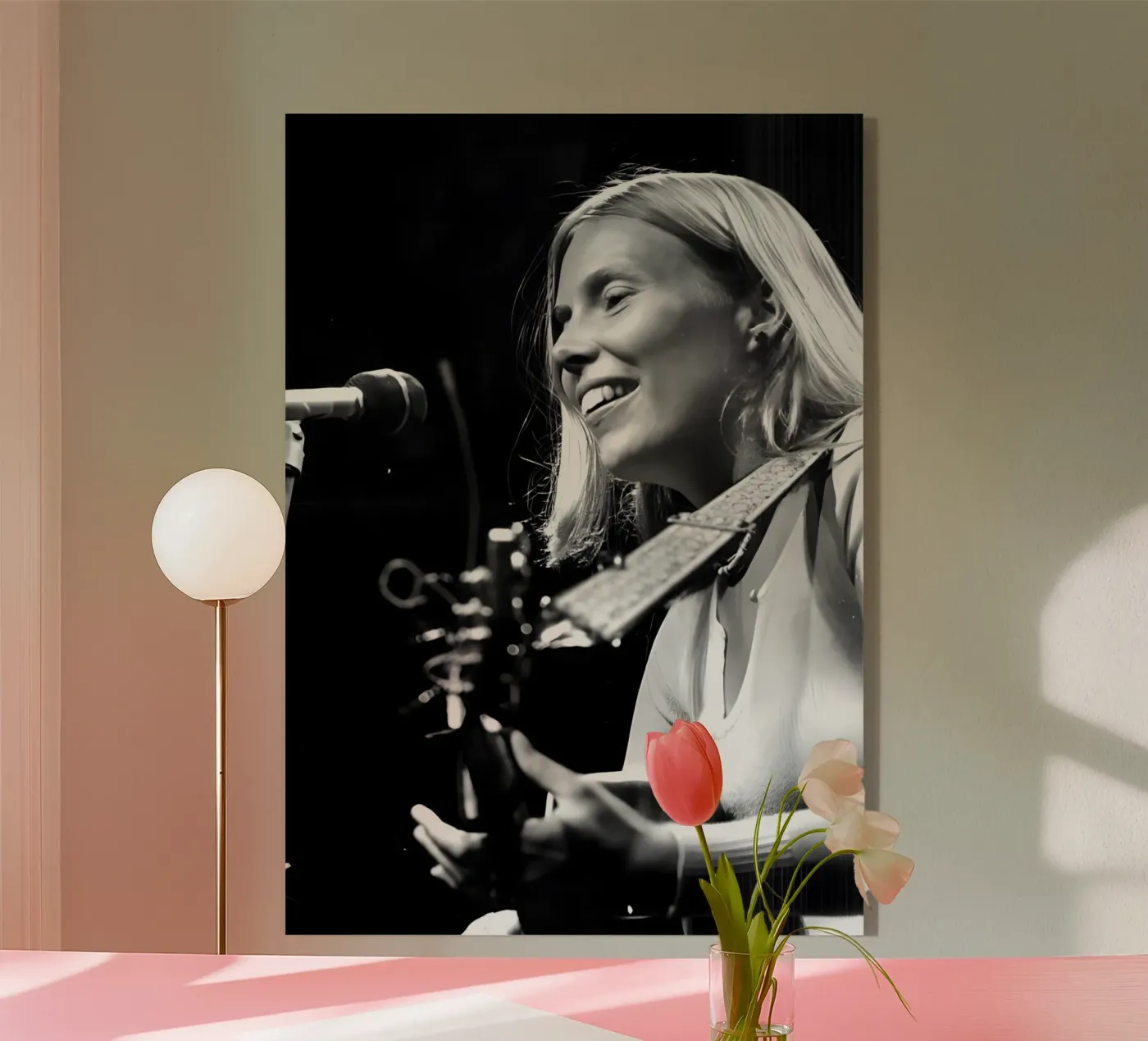 Joni Mitchell Acryl-Glas von Digital Street art