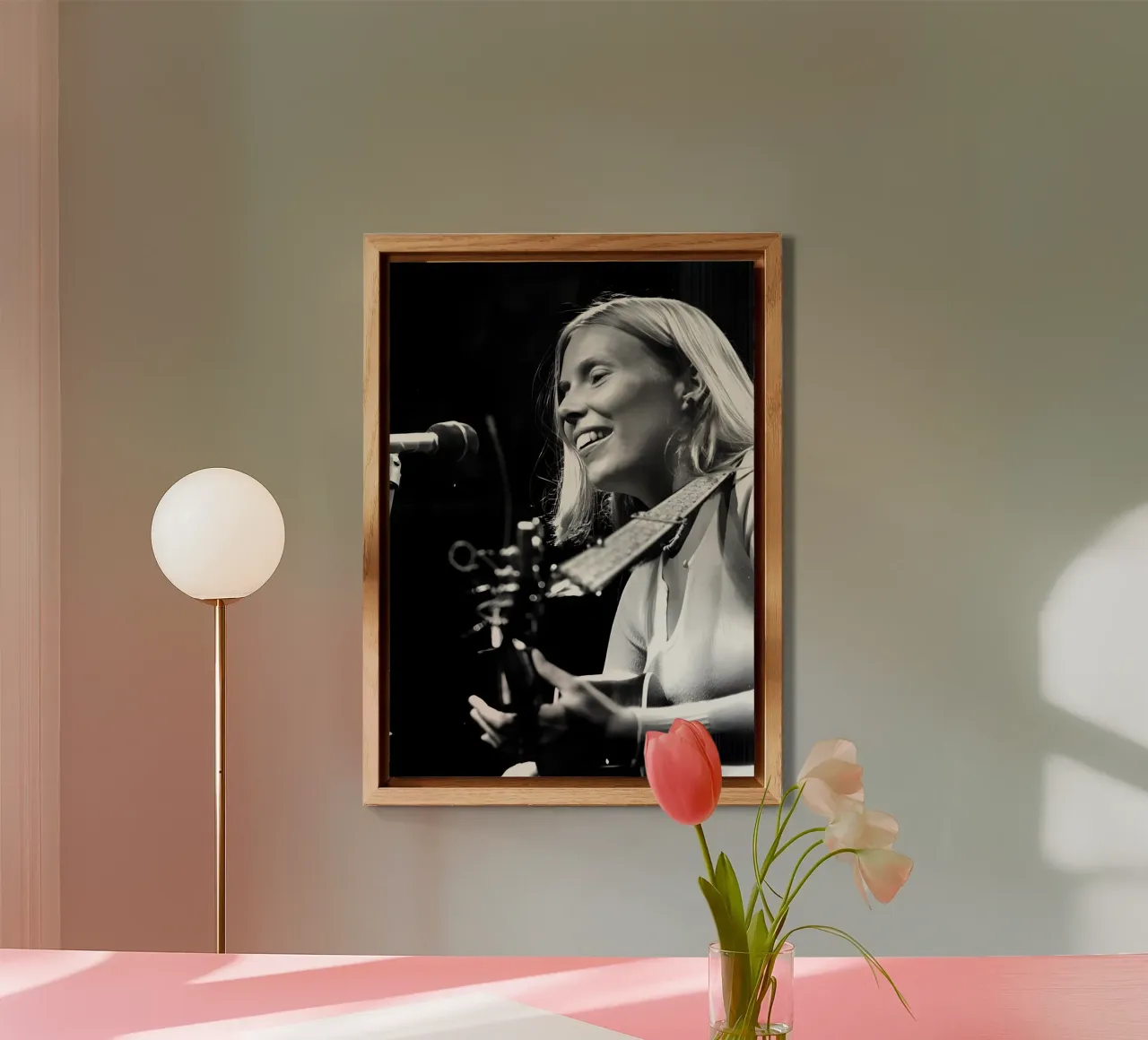 Joni Mitchell alluminio dibond da The Poster Hub