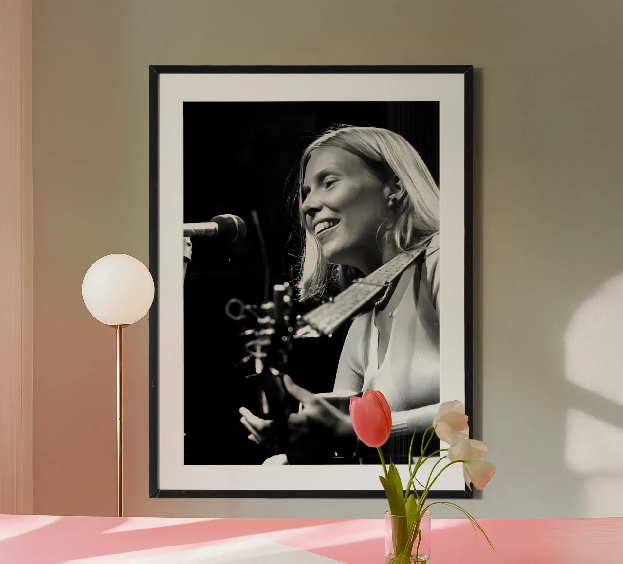 Joni Mitchell Poster von Digital Street art