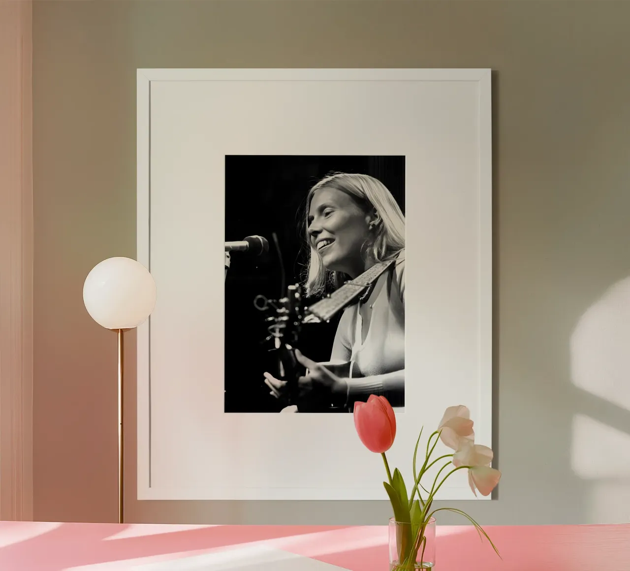 Joni Mitchell Poster von Digital Street art