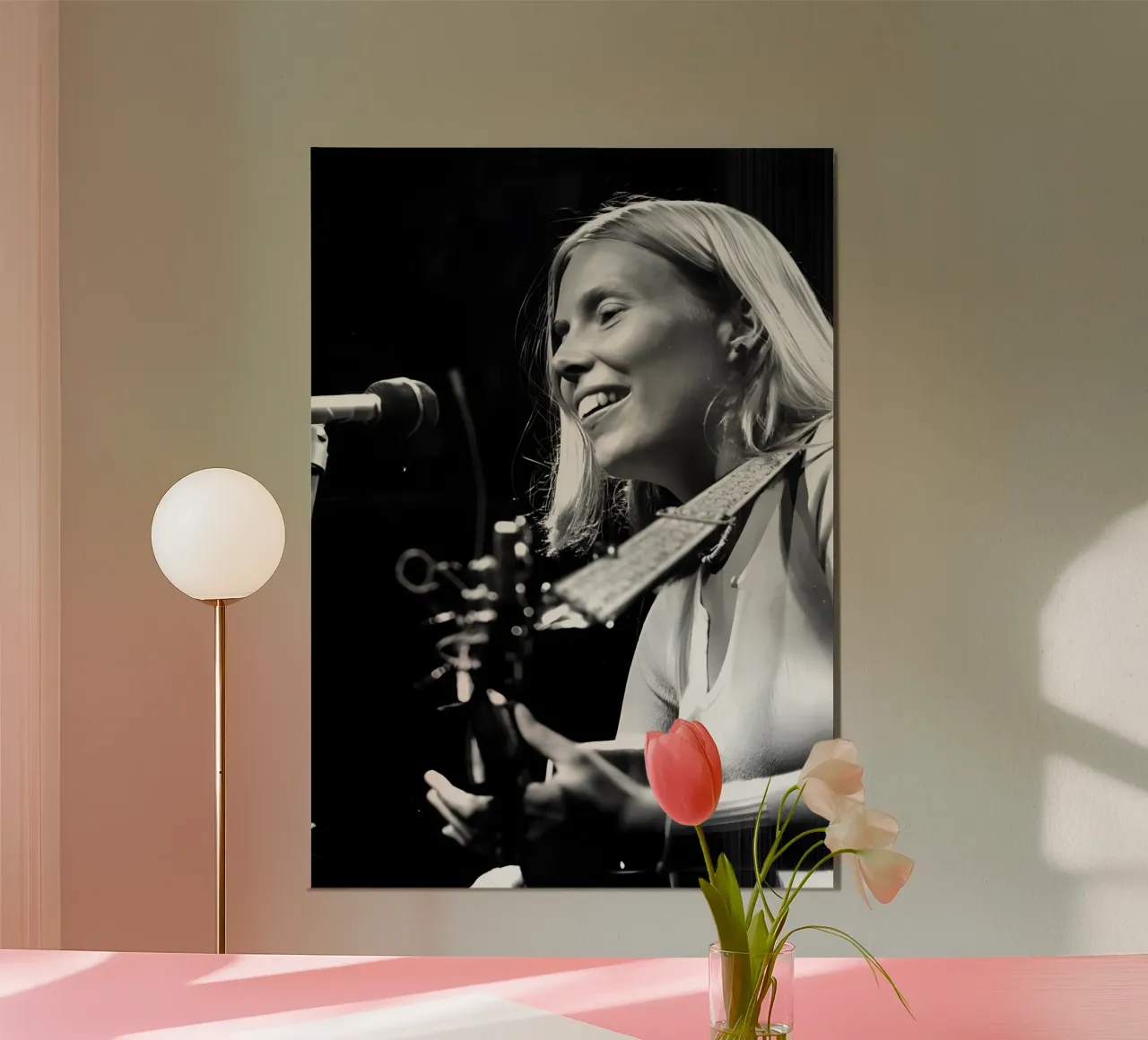 Joni Mitchell Poster von Digital Street art