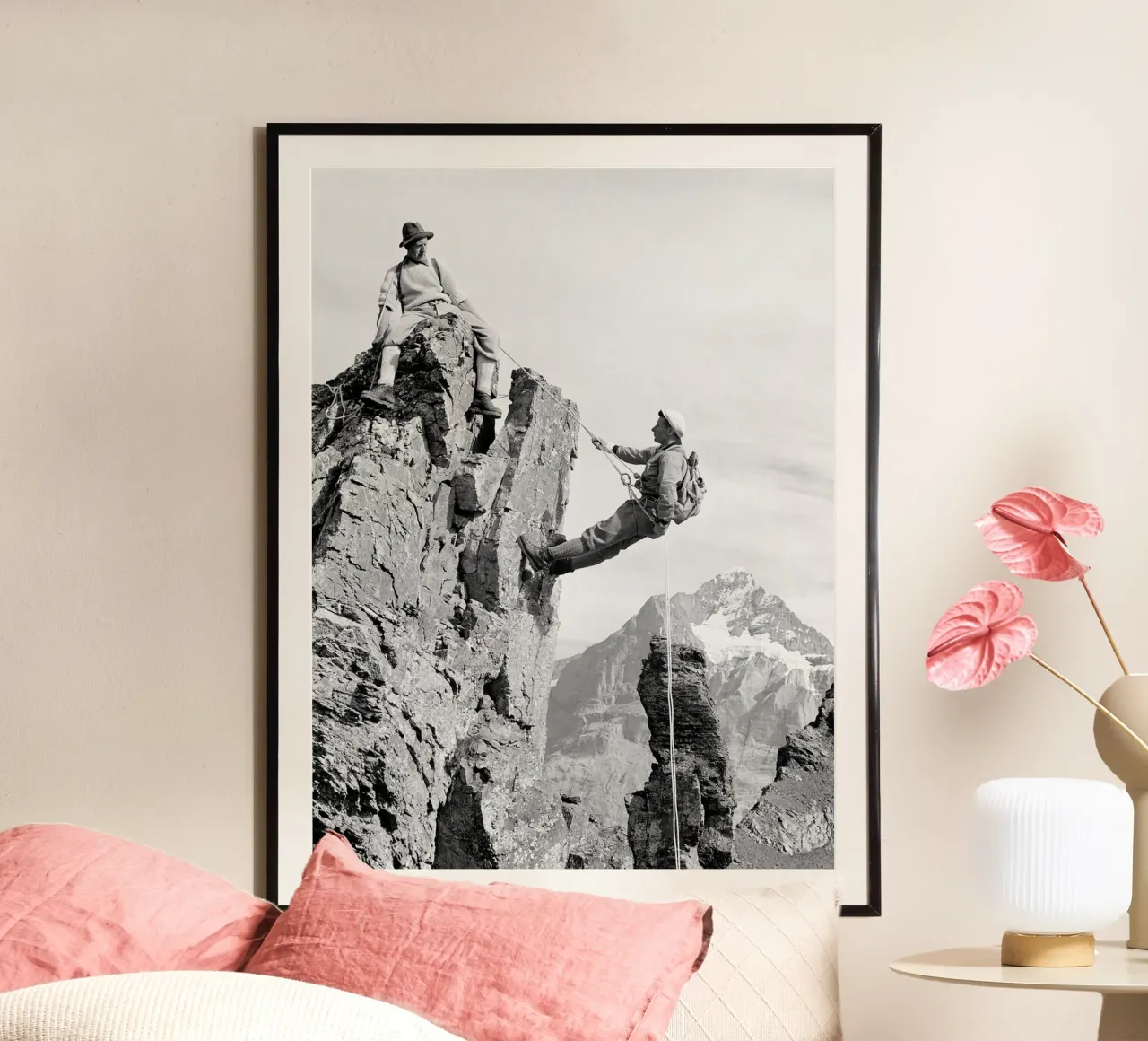 Bergsteiger in der Schweiz Hahnemühle von Brant Varner