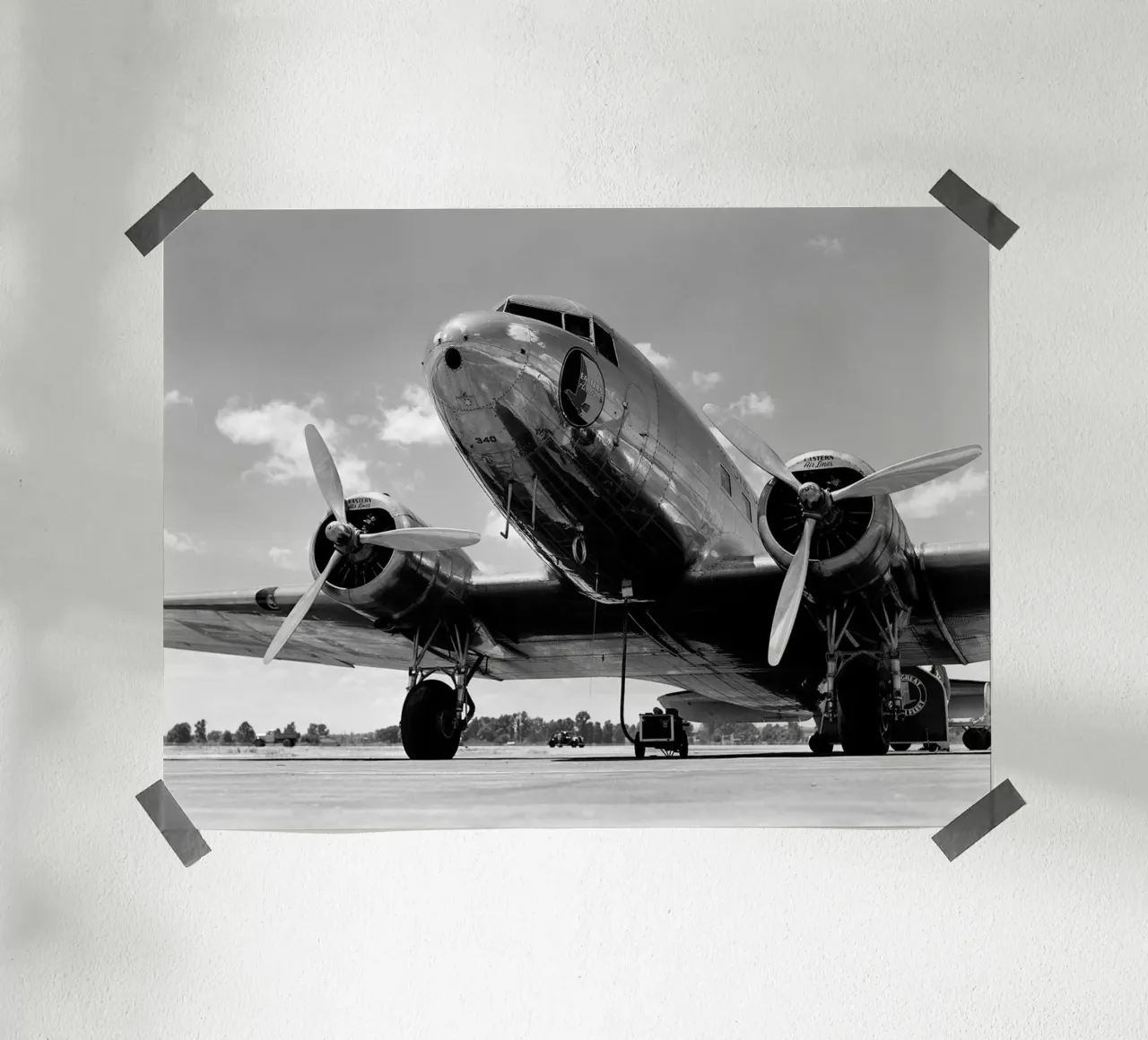 Aereo passeggeri retrò carta hahnemühle da Brant Varner