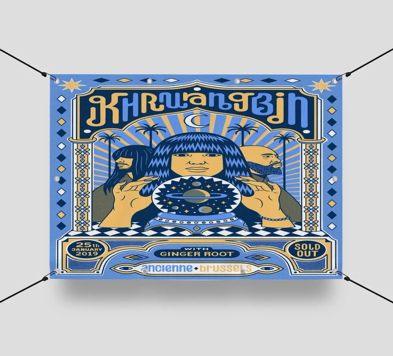 Poster di Grooves from Another World telo in pvc da mamass