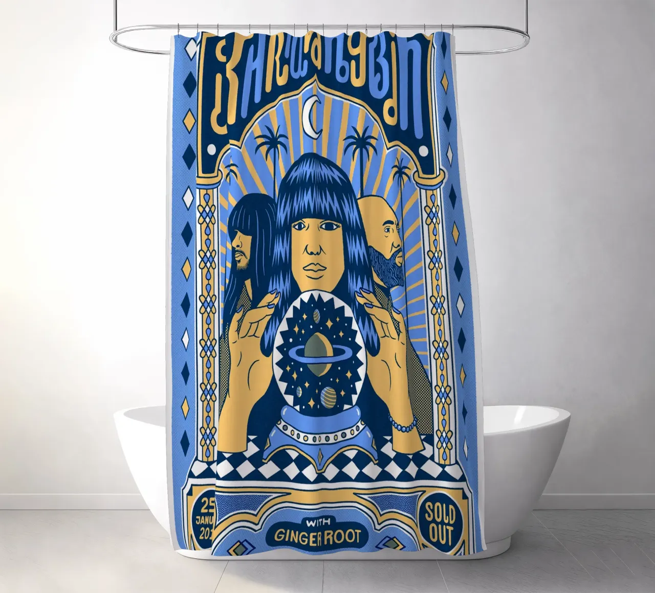 Poster di Grooves from Another World tenda da doccia da mamass