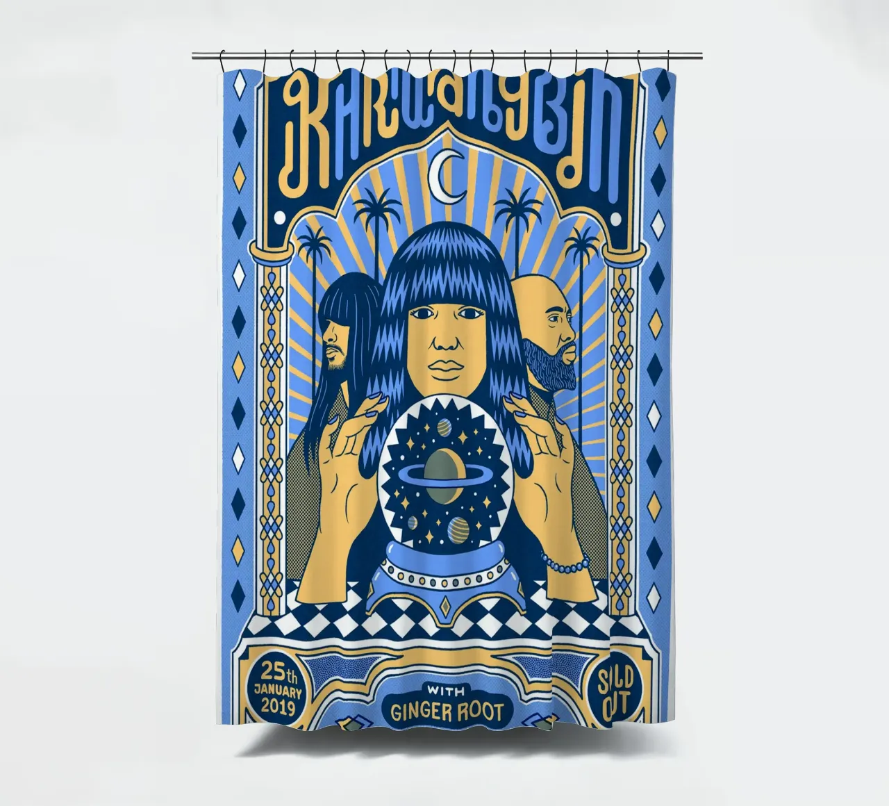 Poster di Grooves from Another World tenda da doccia da mamass