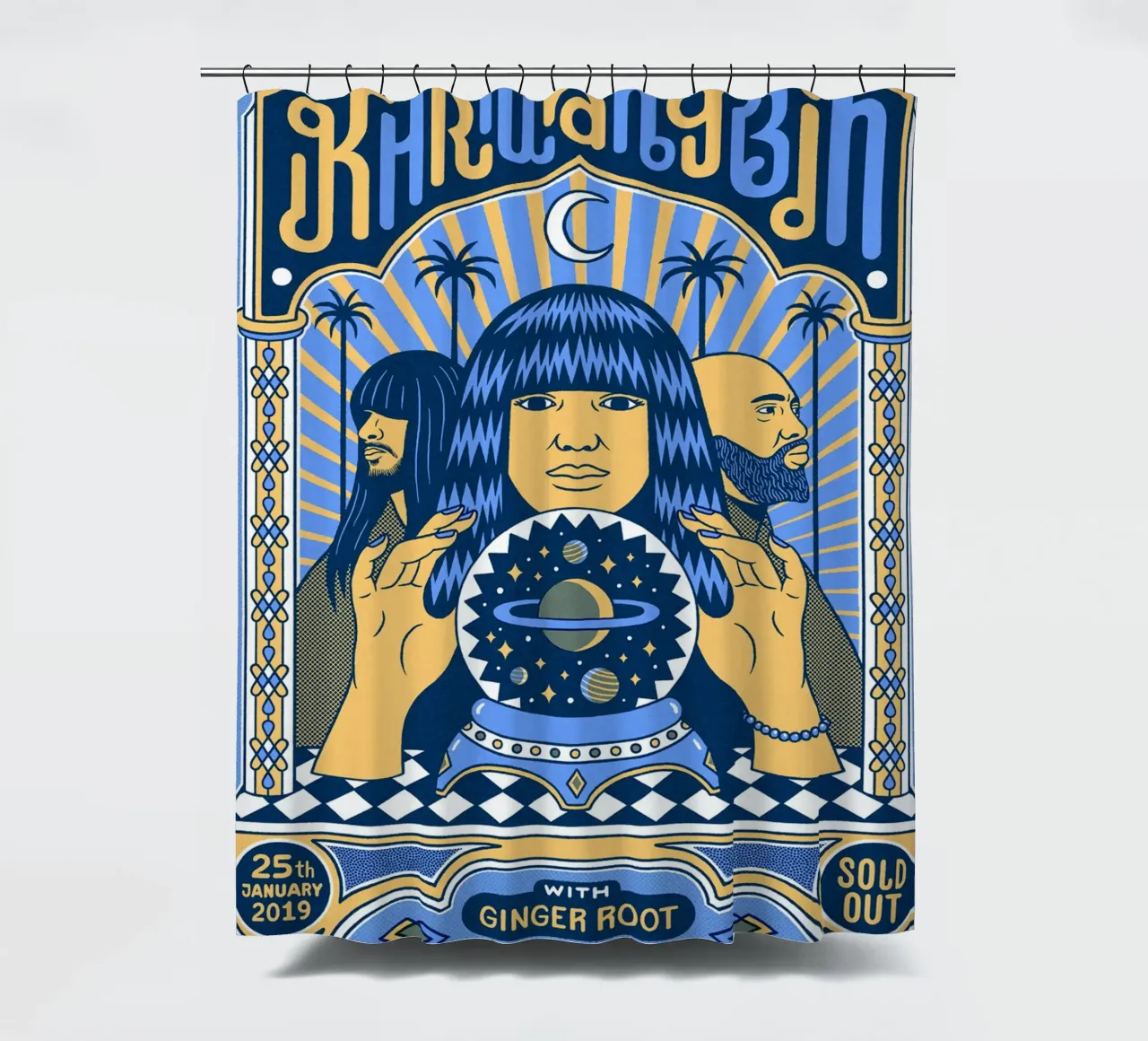 Poster di Grooves from Another World tenda da doccia da mamass