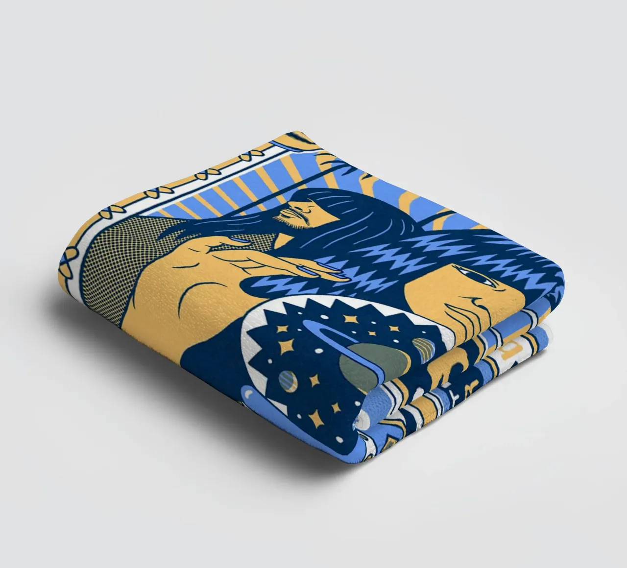 Poster di Grooves from Another World asciugamano da bagno da mamass