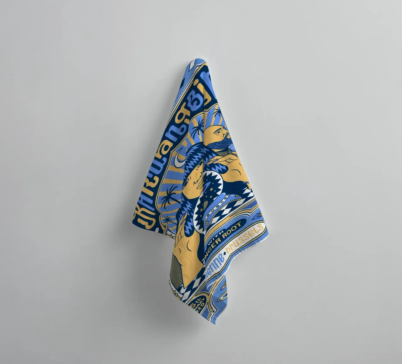 Poster di Grooves from Another World asciugamano da bagno da mamass