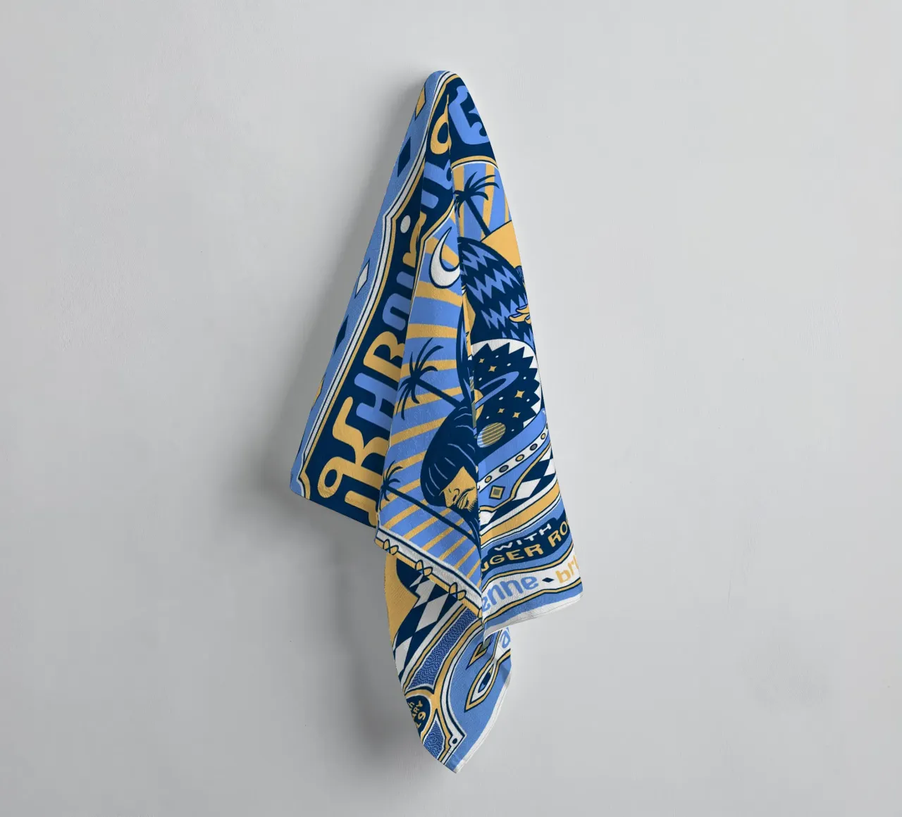 Poster di Grooves from Another World asciugamano da bagno da mamass