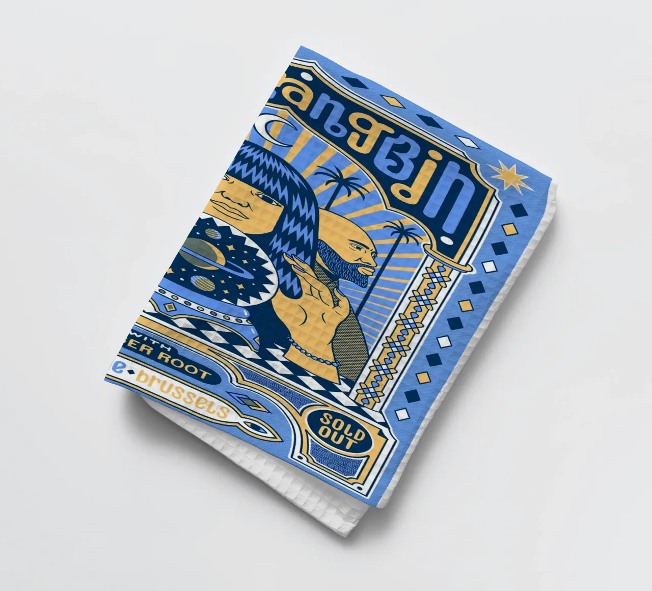 Grooves aus einer anderen Welt Poster Geschirrtuch von mamass