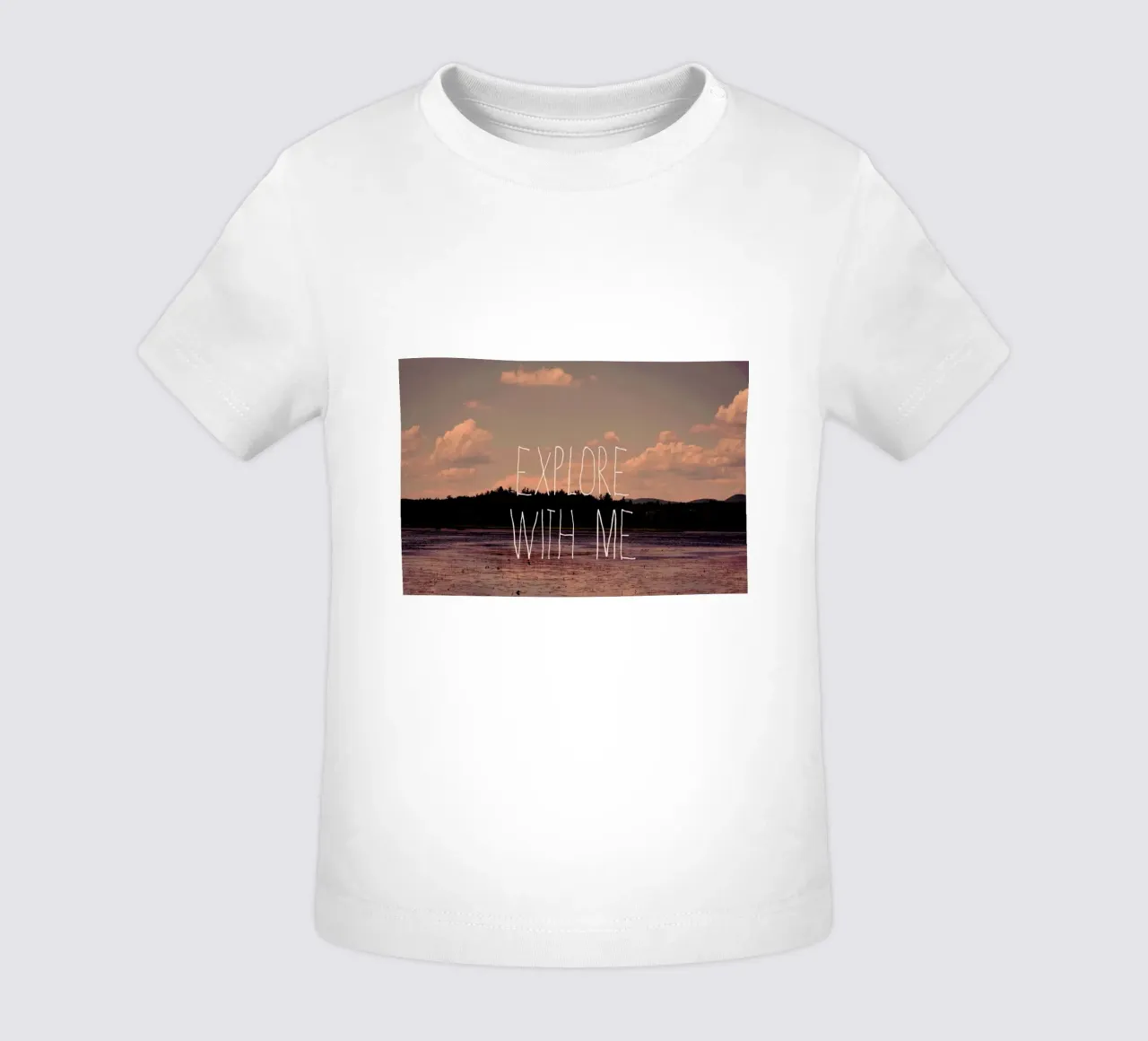 Explore with me maglietta neonato da Vintage Skies