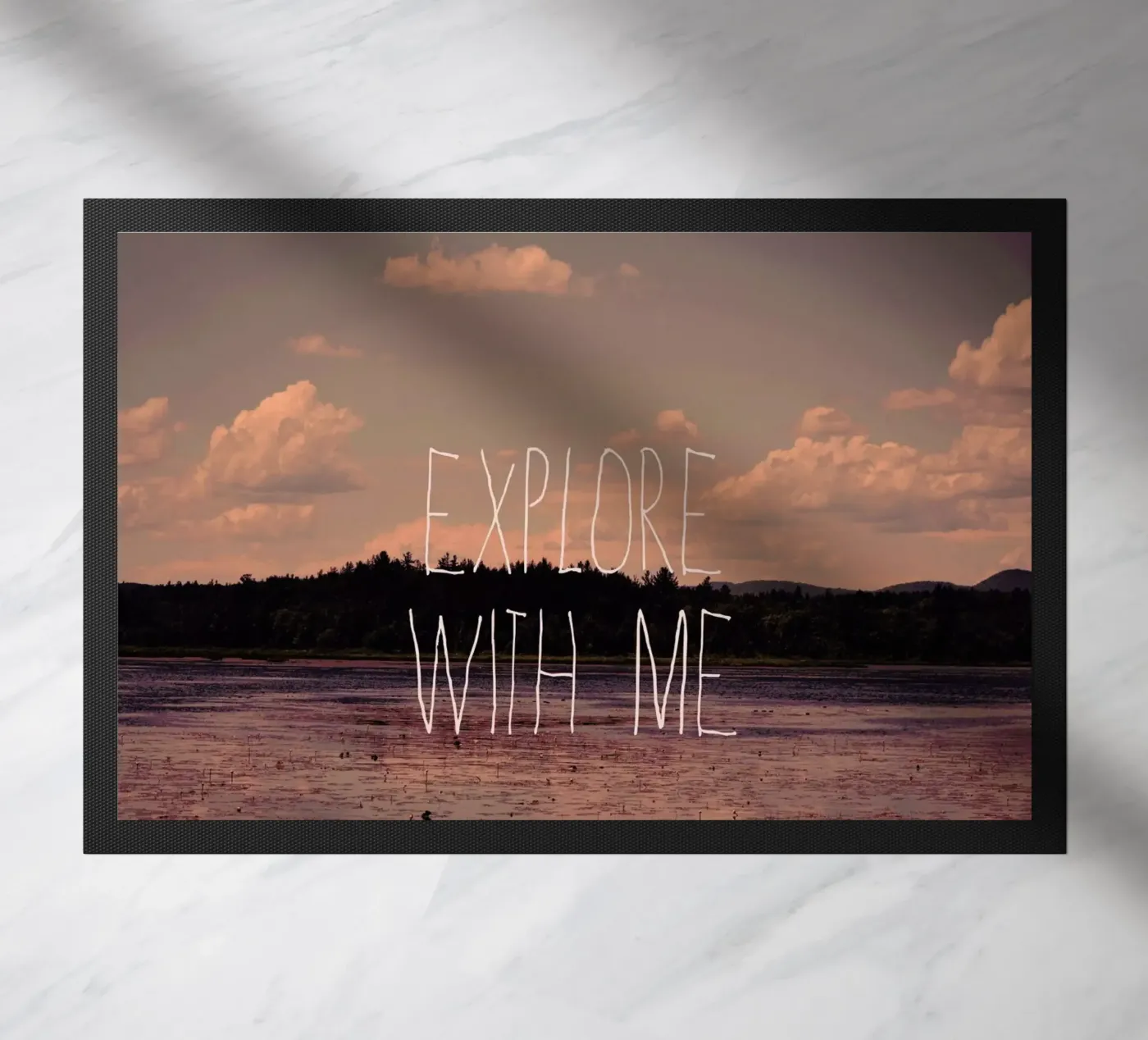 Explore with me deurmat van Vintage Skies