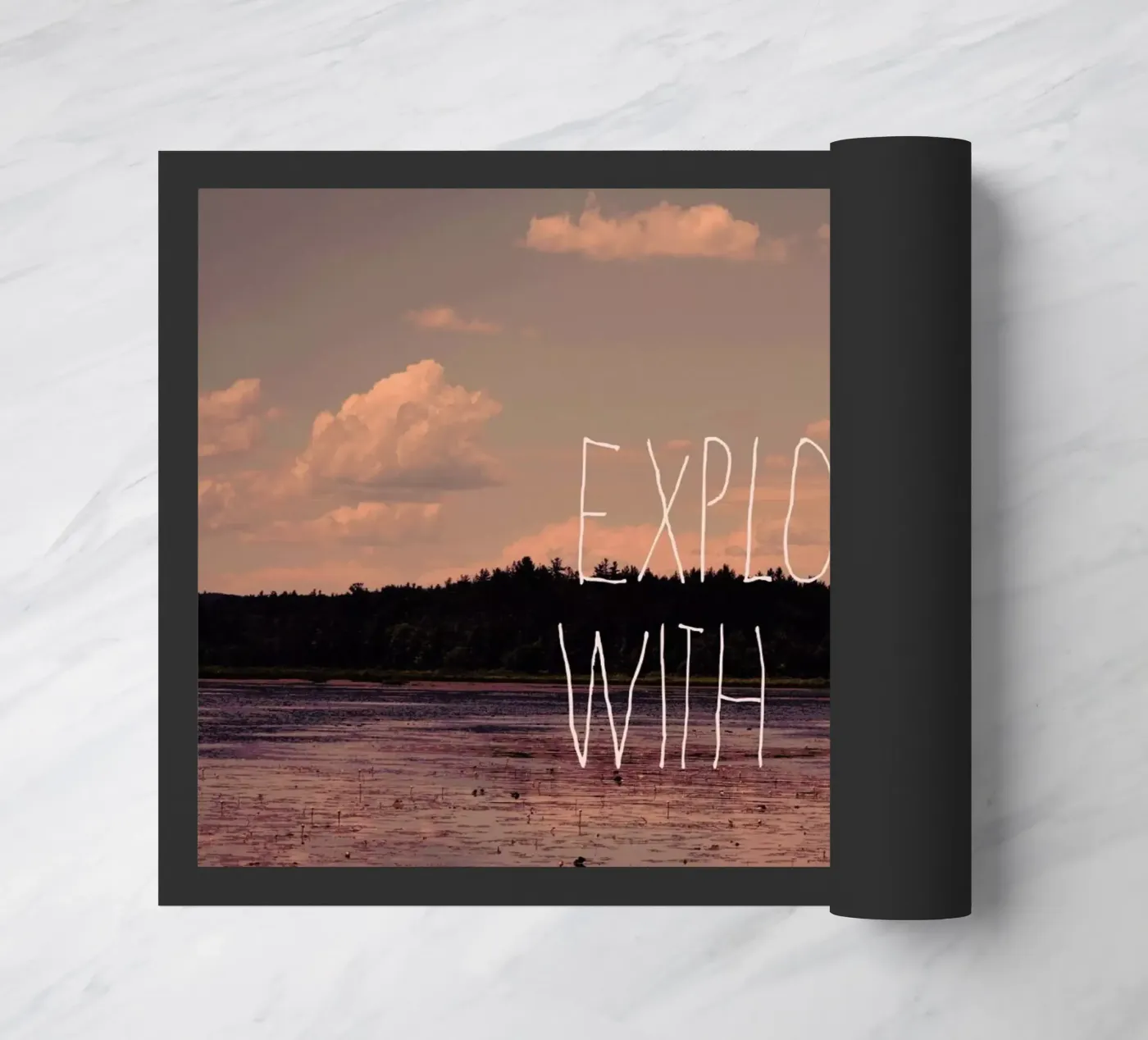 Explore with me deurmat van Vintage Skies