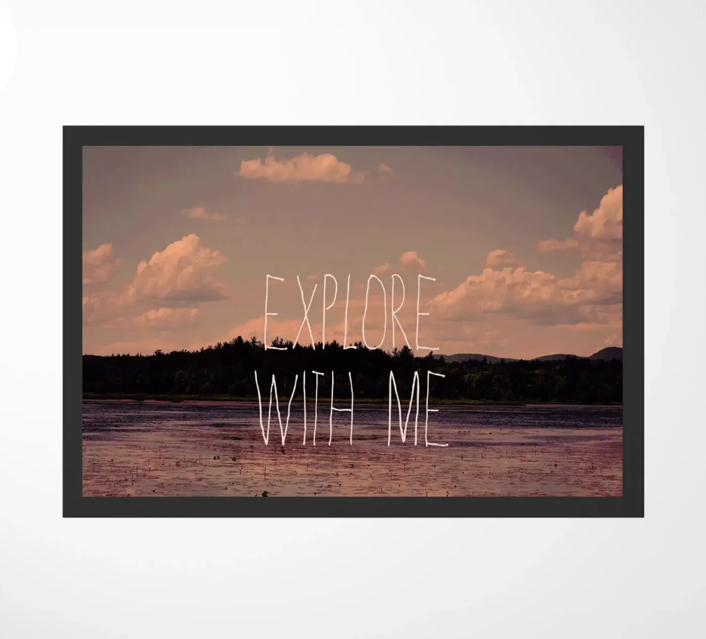 Explore with me deurmat van Vintage Skies