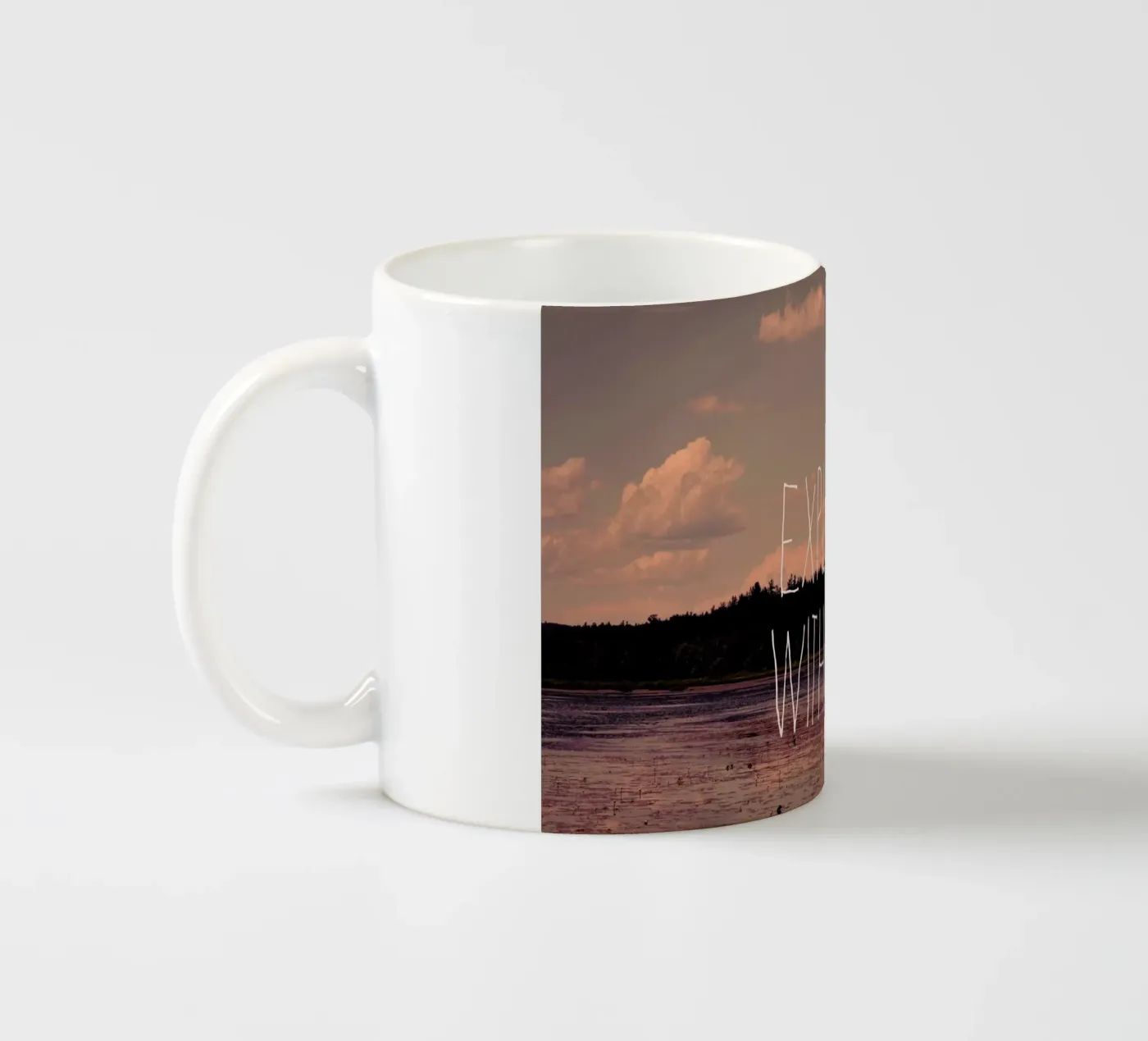 Explore with me ceramic mug by Vintage Skies