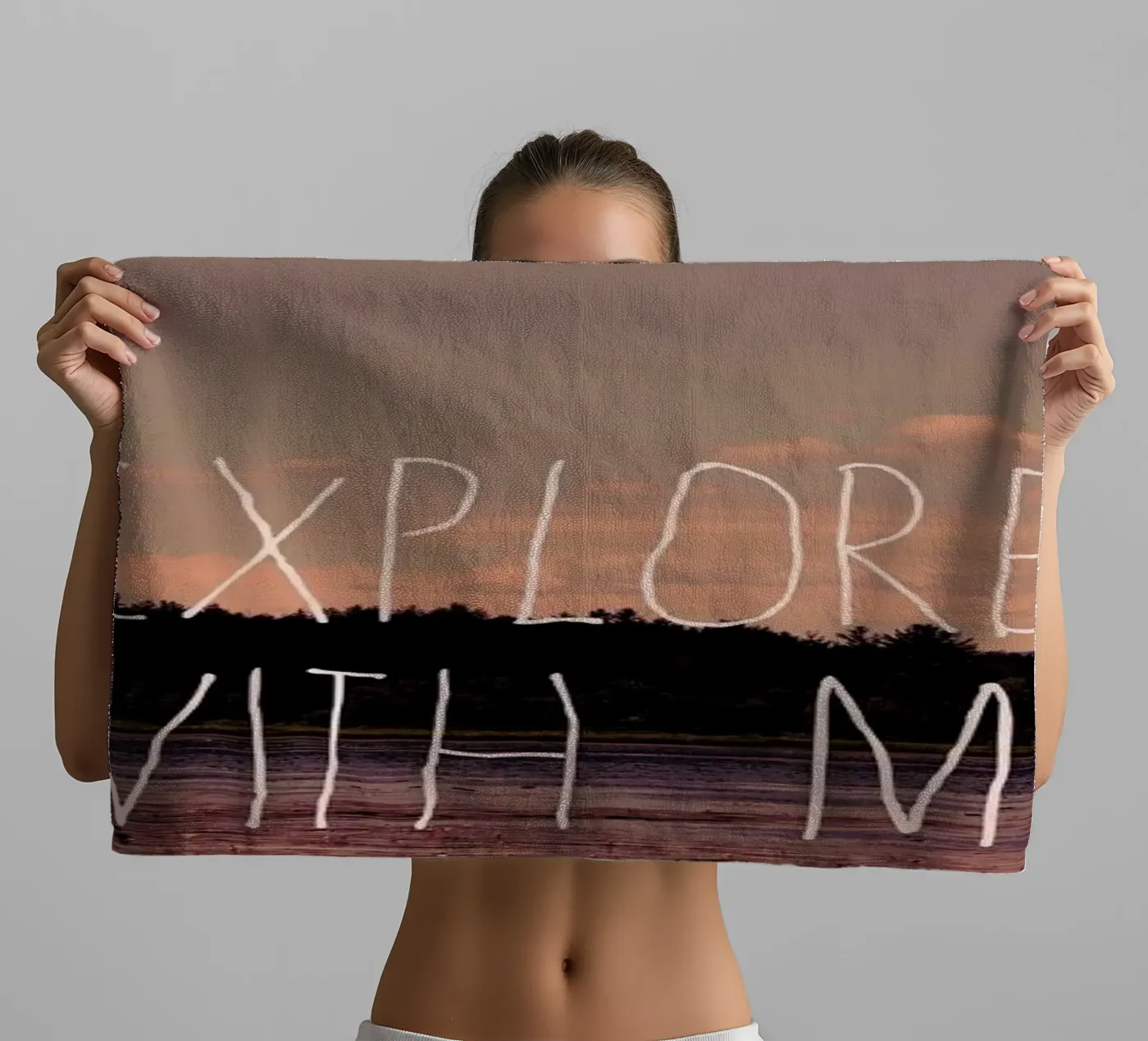 Explore with me badhanddoek van Vintage Skies