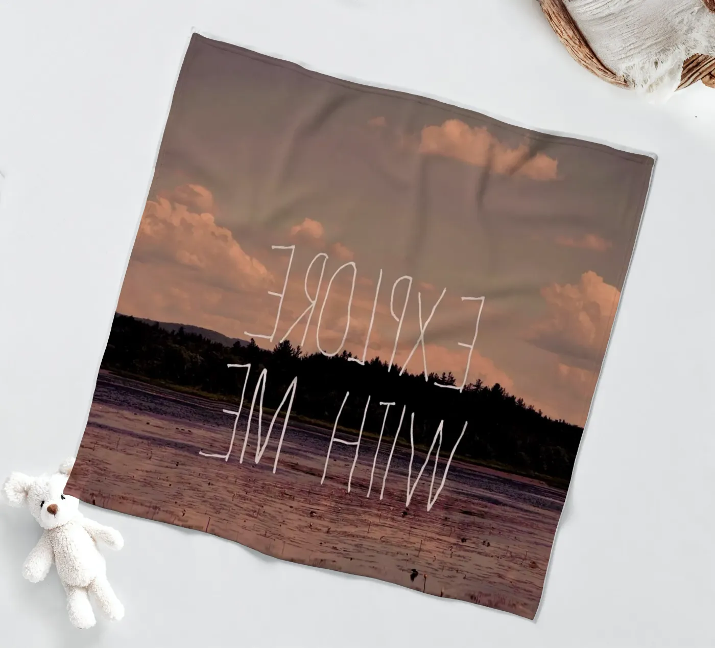 Explore with me Fleecedecke von Vintage Skies
