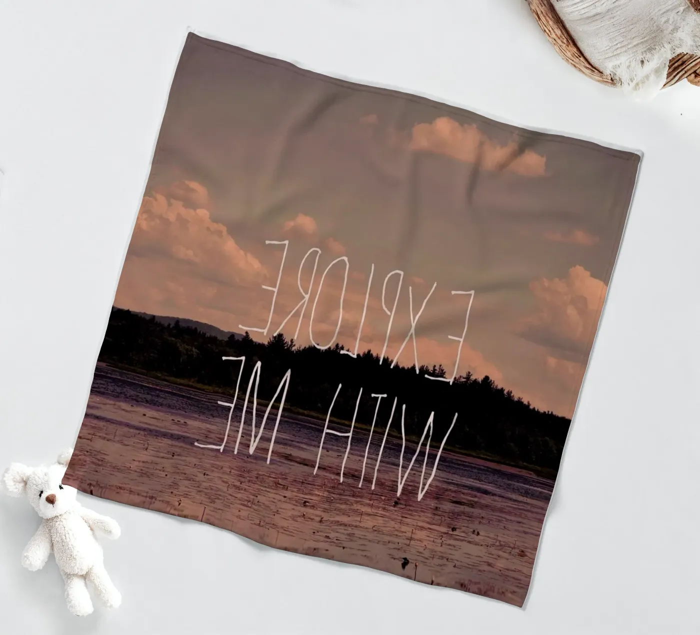 Explore with me fleecedeken van Vintage Skies