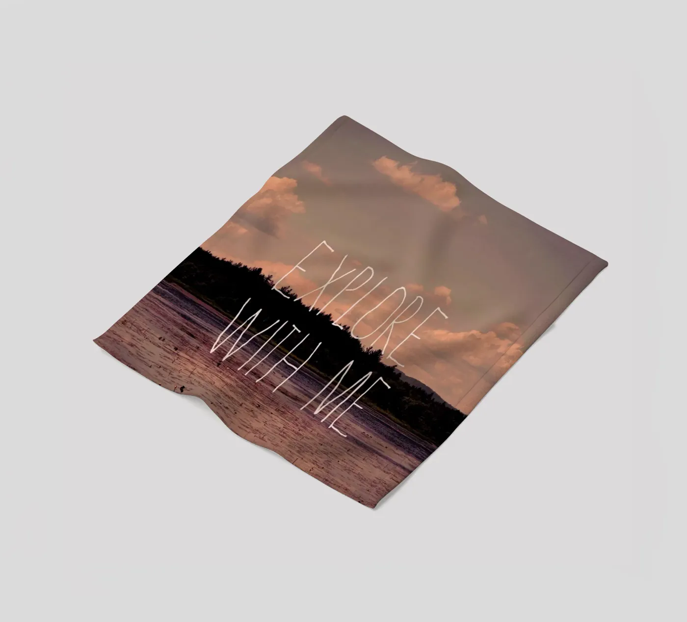 Explore with me Fleecedecke von Vintage Skies