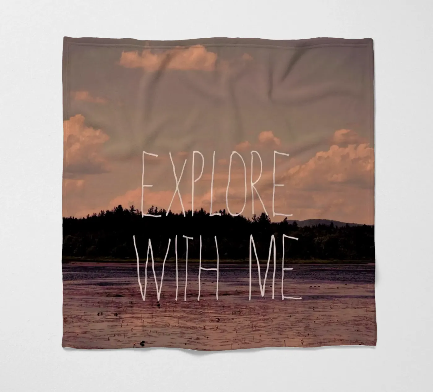 Explore with me fleecedeken van Vintage Skies